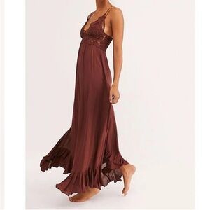 Free People Adelle Maxi Dress Army Green